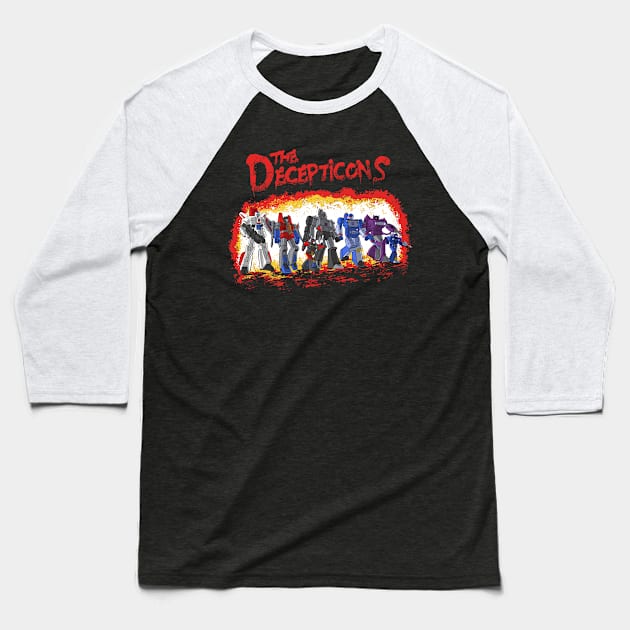 The Decepticons Baseball T-Shirt by Zascanauta